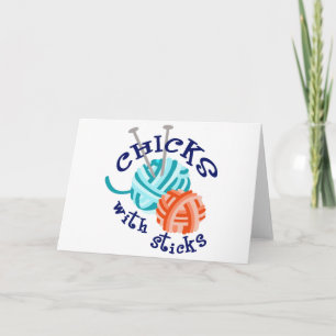 Carte Poussins Avec Bâtons