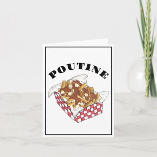 Carte Poutine Québec Canada Aliments canadiens Fries fra