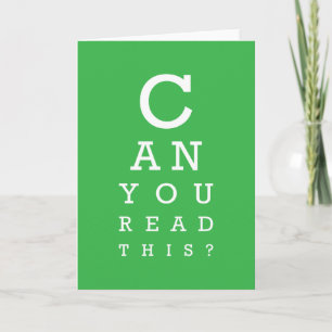 Carte Pouvez-vous lire ceci ?