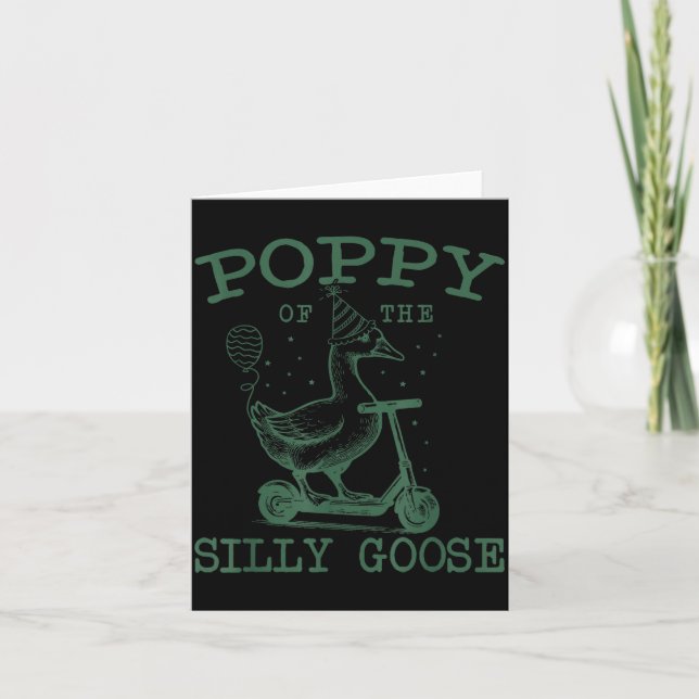 Carte Ppy Of The Silly Goose First Birthday Family Match (Devant)