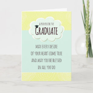 Carte Prayer for the Graduate Graduation Congratulations