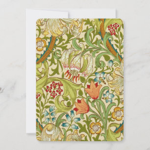 Carte Pré-raphate de William Morris Golden Lily Vintage