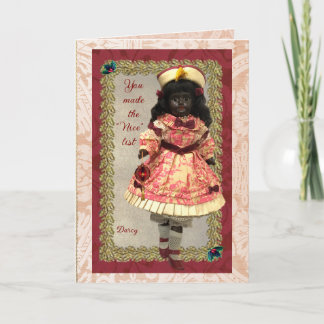 Carte Precious African Doll Holiday Card