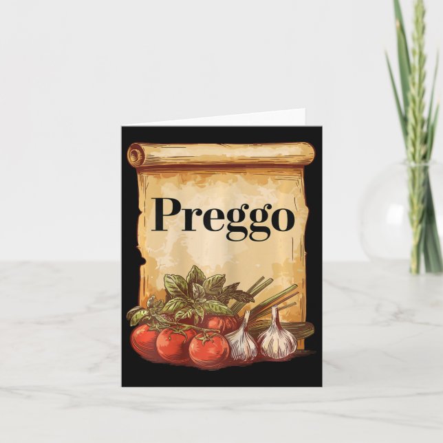 Carte Preggo Sauce Cute Preggers Costume Grossesse Annou (Devant)