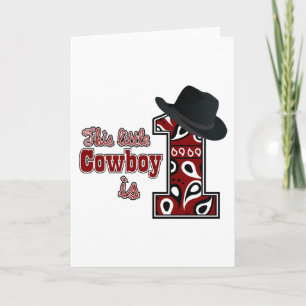 Carte Premier anniversaire de Cowboy