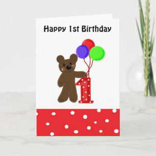 Carte Premier anniversaire de Little Bear