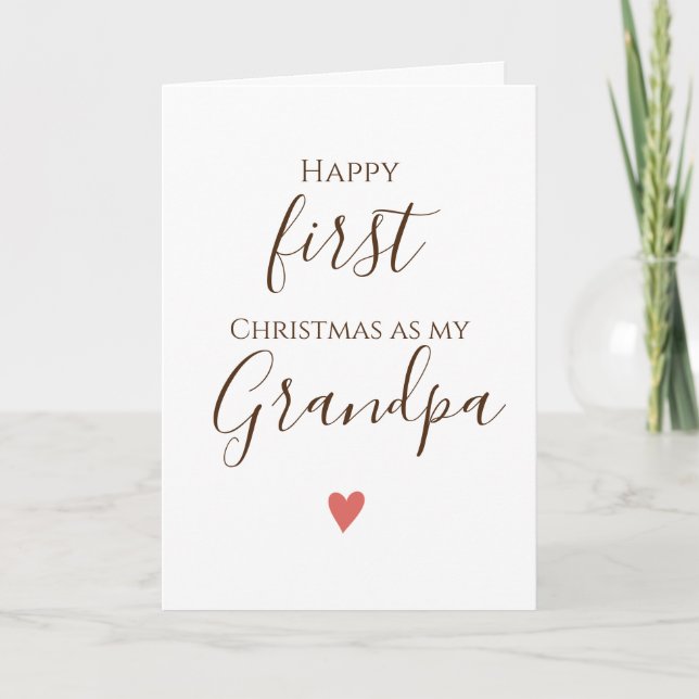 Carte Premier Grand-Père Merry Chirstmas (Devant)