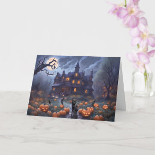 Carte Premier Halloween dans New Home Cute Haunted House
