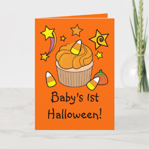 Carte Premier Halloween du bébé