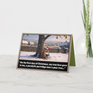 Carte Premier jour de la parodie de Noël