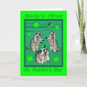 Carte premier Jour de la Saint Patrick de babys