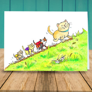 Carte Premier jour de l'accueil des chats d'école
