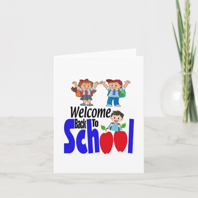 Carte Premier jour de l'école première année (Devant)