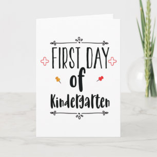 Carte Premier jour de maternelle