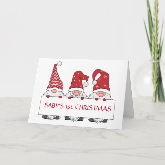 CARTE "PREMIER NOËL DE BÉBÉ" (Devant)