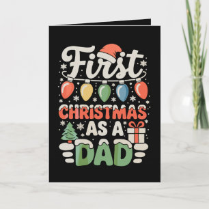 Carte Premier Noël en tant que papa Nouvel homme Xmas Li