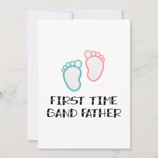 Carte Premier Père Grand-Père Cadeaux (Devant)