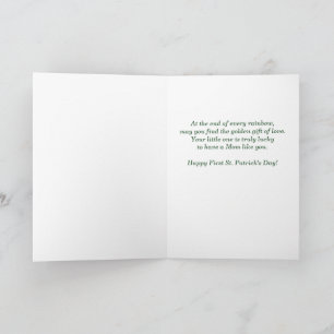 Carte Premier St Patrick's Day en tant que maman Cerf de