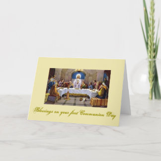 Carte Première Communion - pour Félicitations -