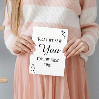 Carte Première échographie & signe du rythme cardiaque e