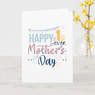 Carte Première Fête des mères 1ère Fête Maman Boho