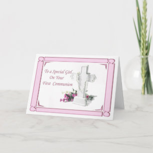 Carte Première Fille de la Communion