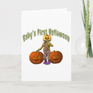 Carte Première Halloween du bébé