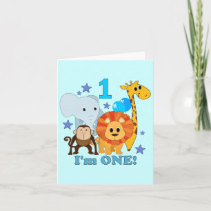 Carte Première jungle d'anniversaire