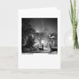 Carte Première neige - ville hôtel, NYC