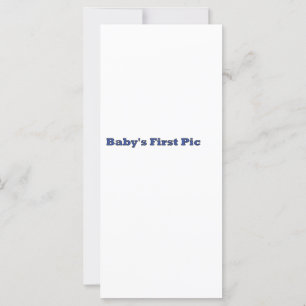 Carte Première photo du bébé Le MUSÉE Zazzle Cadeaux