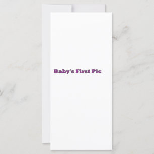 Carte Première photo du bébé Le MUSÉE Zazzle Cadeaux