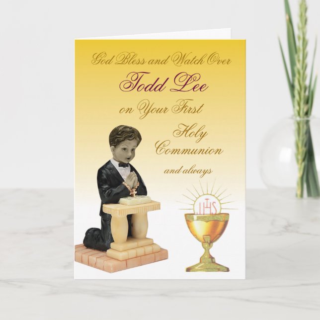 Carte Première sainte communion (Devant)