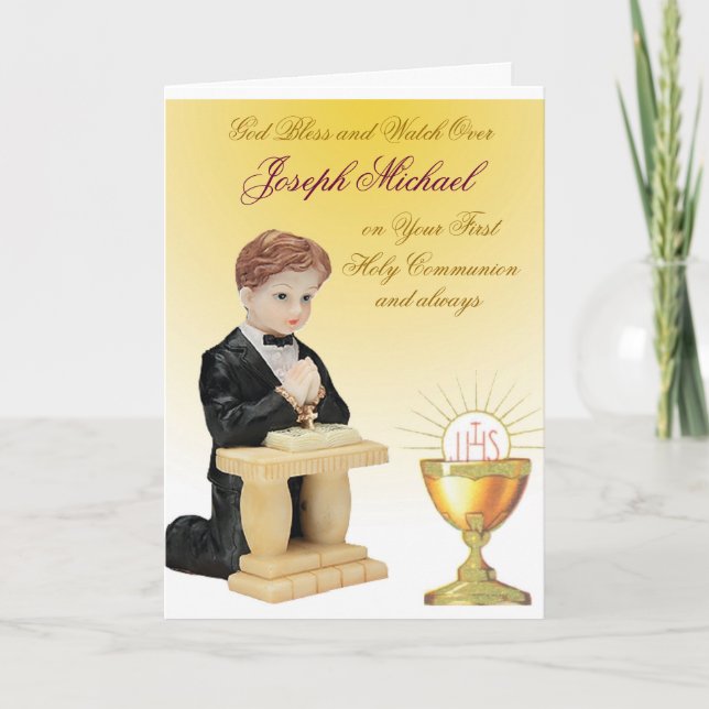 Carte Première sainte communion (Devant)