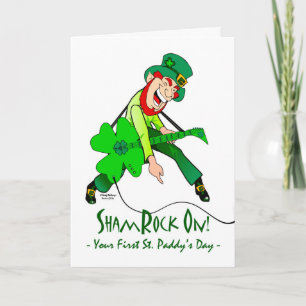 Carte Première St. Patrick's Day, Rock Star Leprechaun
