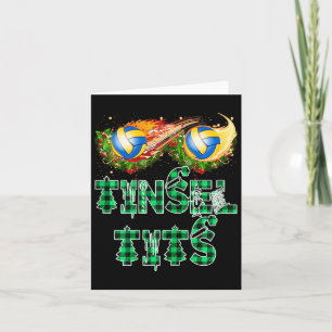 Carte Premières Noël Drôle En Momma Tinsel Volleyball Ma