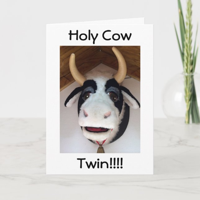 CARTE PRENDRE DE LA VACHE DIT SAINT VACHE DEPUIS QUE C'E (Devant)