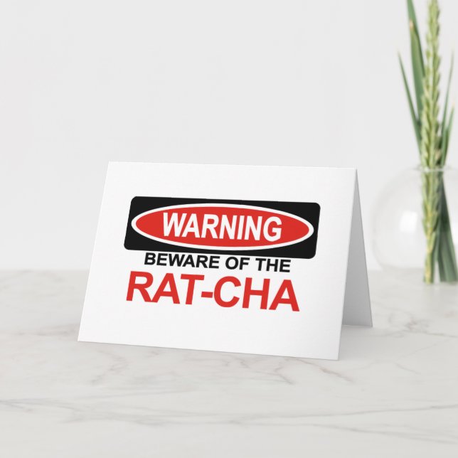 Carte Prenez garde du Rat-Cha (Devant)