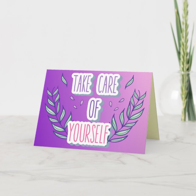 Carte Prenez soin de vous (Devant)