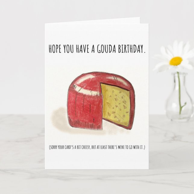 Carte Prenez un anniversaire de Gouda ! (Petite plante)