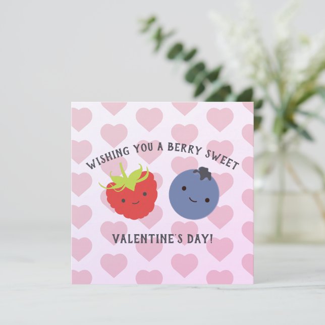 Carte Prenez un Berry Sweet Valentine's Day Berries (Debout devant)