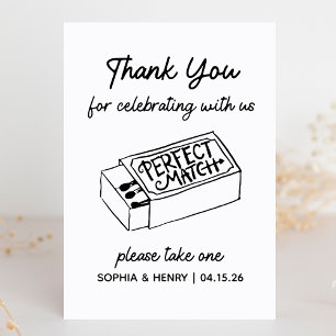 Carte Prenez un signe de préférence Matchbox   Remerciem