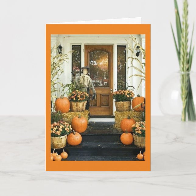 CARTE PRENEZ UN VERRE ET "FAITES PEUR" CE HALLOWEEN (Devant)