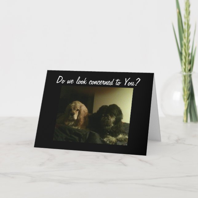 CARTE PRÉOCCUPÉ D'ÊTRE "40" ANNIVERSAIRE (Devant)