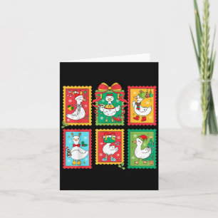 Carte Préparatifs joyeux d'oie de Noël de Père Noël Timb