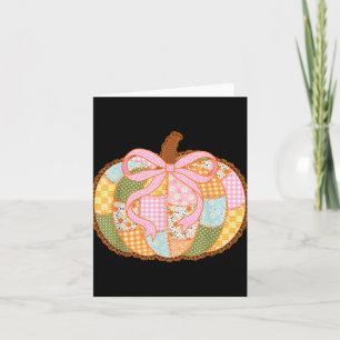 Carte Préparation florale patchwork citrouille coquette