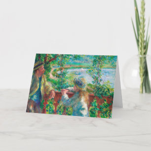 Carte Près du lac par Renoir Impressionist Painting
