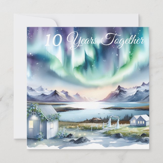 Carte Présente pour un voyage d'anniversaire Mariage Isl (Devant)