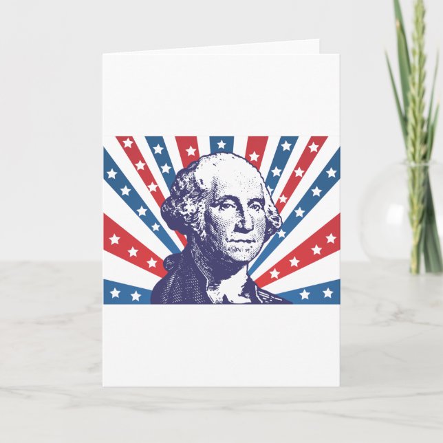Carte président George Washington (Devant)
