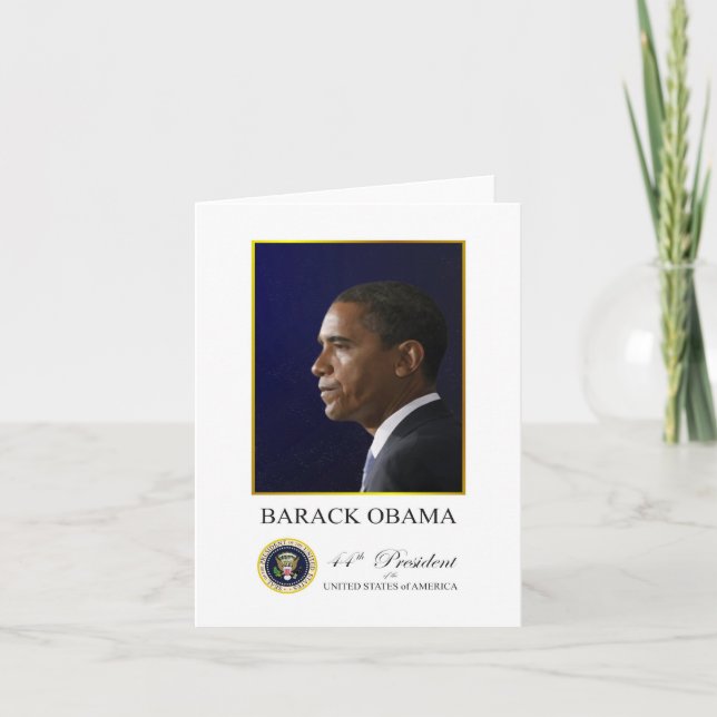 Carte Président Obama (Devant)