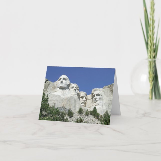 Carte Présidents sculptés dans la roche, mont Rushmore,  (Devant)
